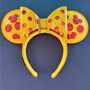 Pizza Disney Eats Minnie Ears Bow Headband